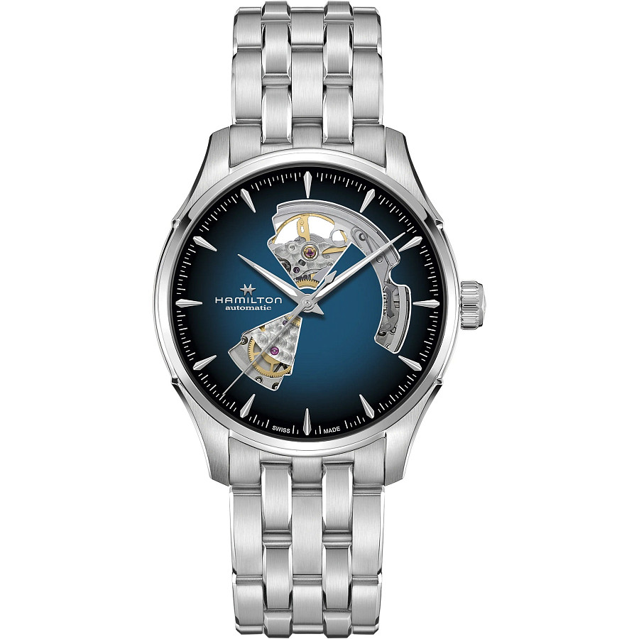 Часы Hamilton Jazzmaster Open Heart Auto H32675140 — мужские, синий