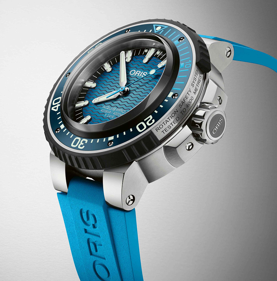 Часы Oris Aquis PRO 4000M 01 400 7777 7155-Set — сталь металл, Швейцария