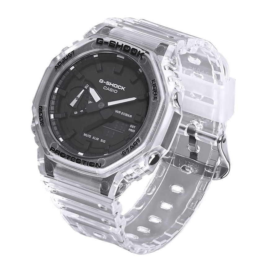 Часы Casio G-Shock GA-2100SKE-7ADR (GA-2100SKE-7A) — пластик, мужские