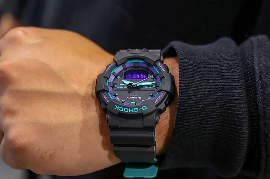 Часы Casio G-Shock GA-800BL-1A — электронные, Япония, мужские