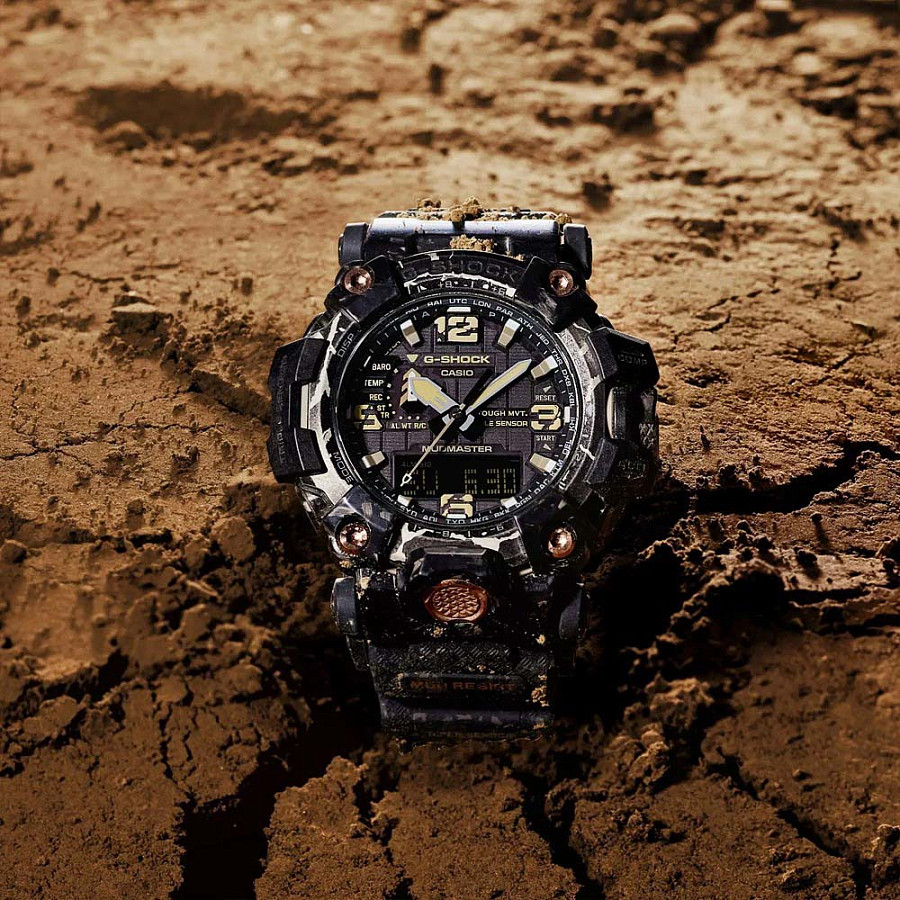 Часы Casio G-Shock GWG-2000CR-1ADR (GWG-2000CR-1A) — черный, сталь карбон