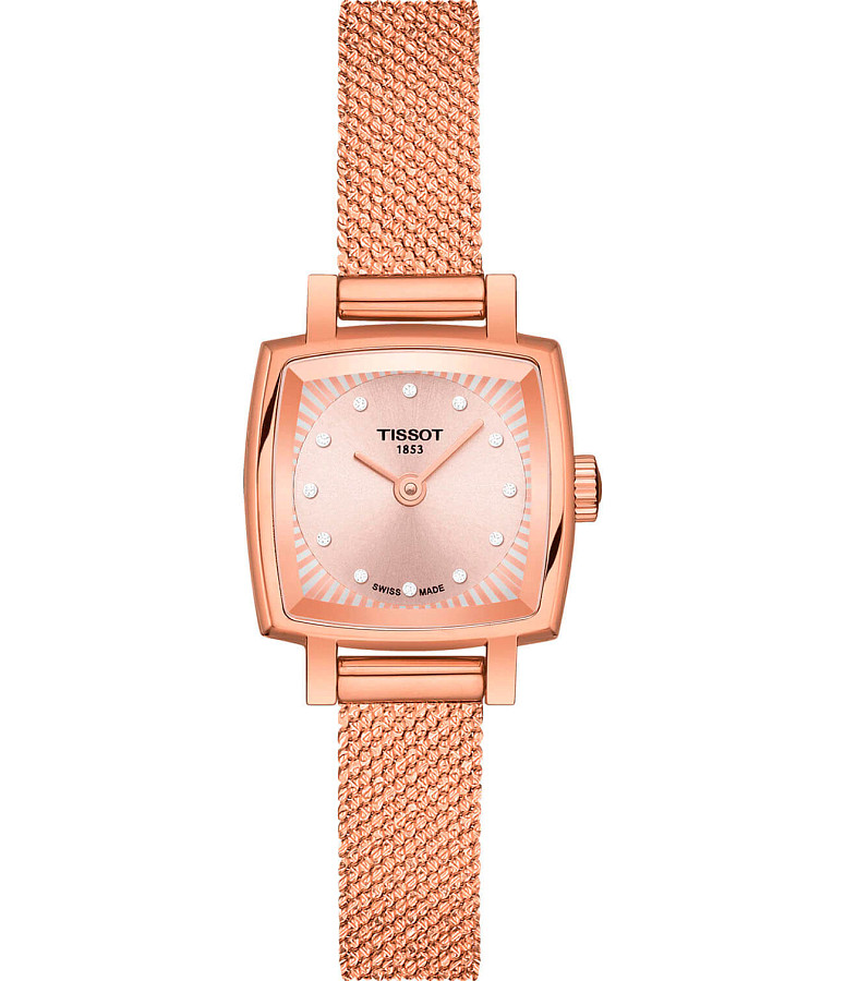 Часы Tissot Lovely Square T058.109.33.456.00 — женские, розовый