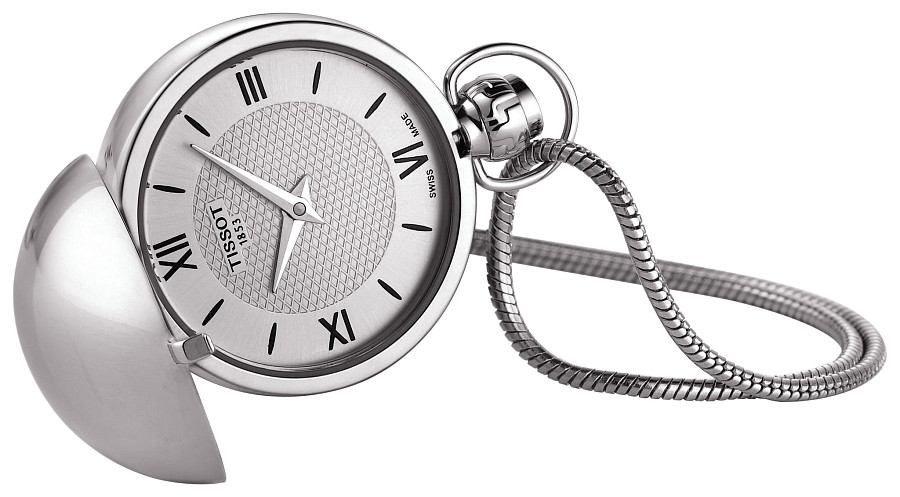 Часы Tissot T-Pocket Mechanical T858.209.16.038.00 — металл сталь, Швейцария
