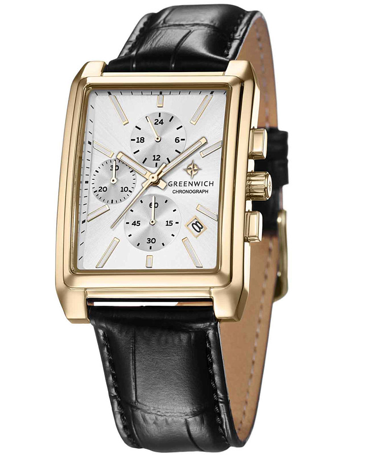 Часы Greenwich Galeon Chrono GW 553.21.13 — кварцевые, сталь металл