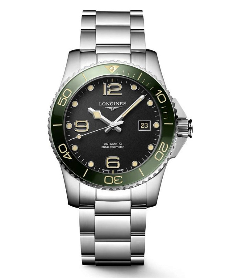 Часы Longines HydroConquest L3.781.4.05.6 — мужские, черный