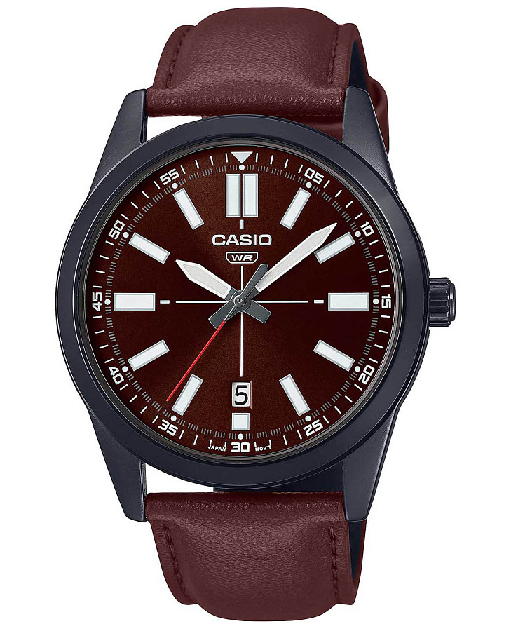 Часы Casio Collection MTP-VD02BL-5E — мужские, красный