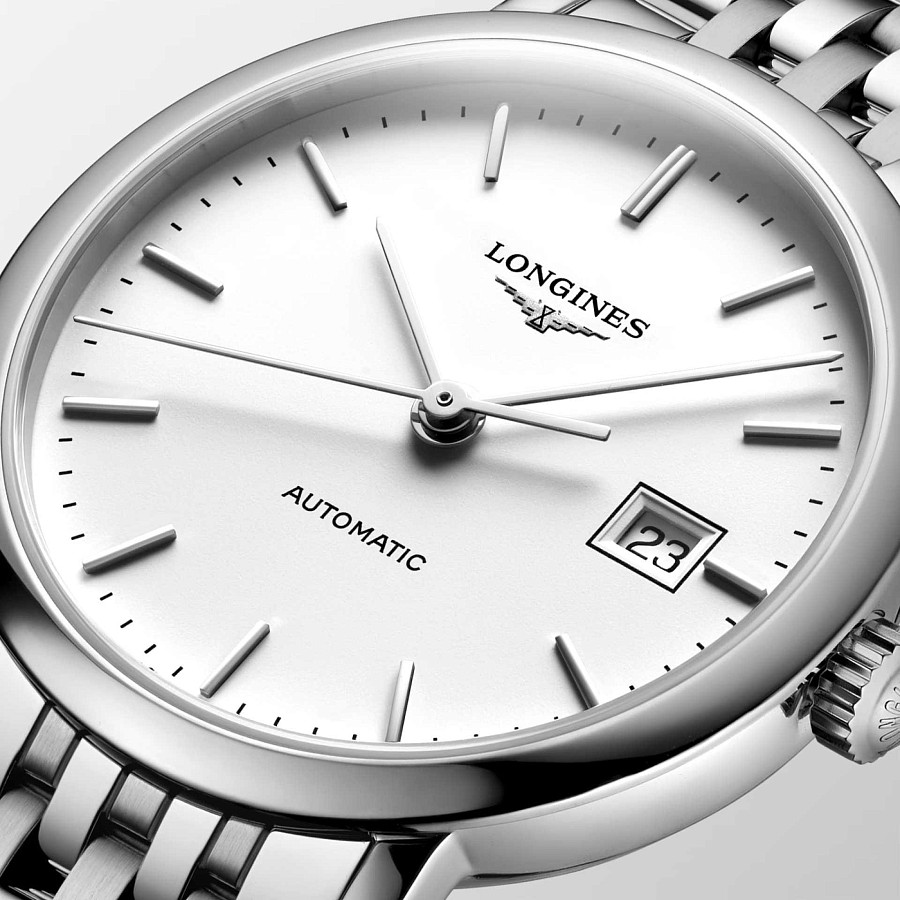 Часы Longines Elegant Collection 29 mm L4.310.4.19.6 — механические, сталь металл