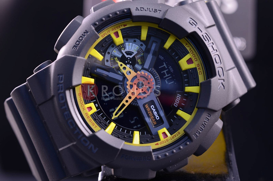 Часы Casio G-Shock GA-110BY-1A — черный, пластик