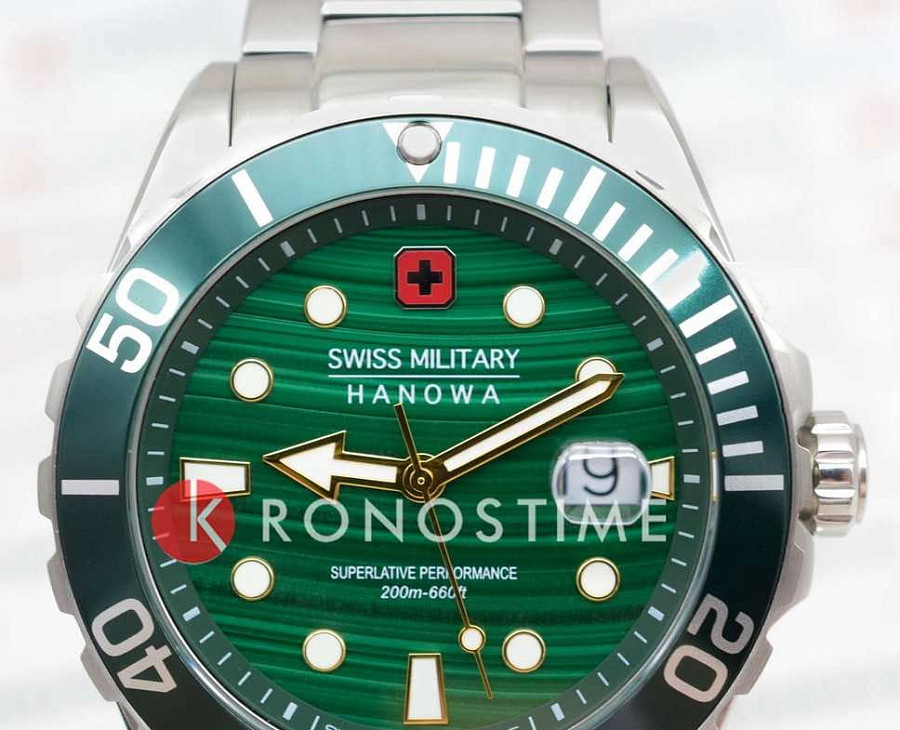 Часы Swiss Military Hanowa Offshore Diver SMWGH0005804 — сталь металл, Швейцария