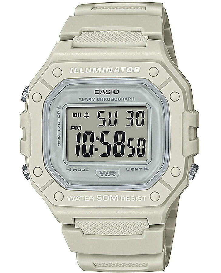 Часы Casio Collection W-218HC-8AVEF — мужские, серый