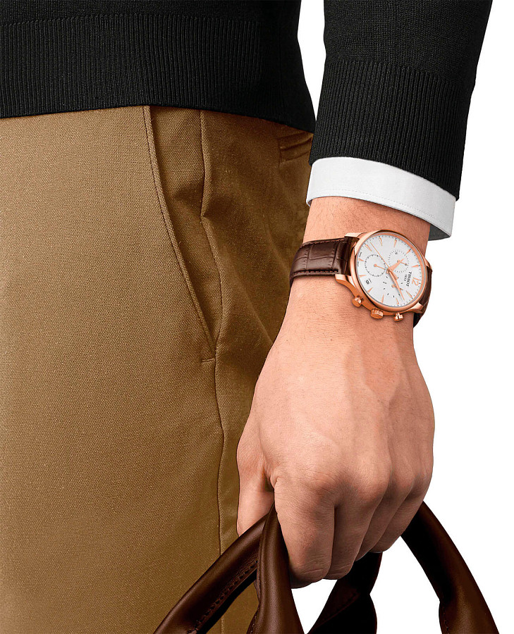Часы Tissot Tradition Chronograph T063.617.36.037.00 — кварцевые, сталь