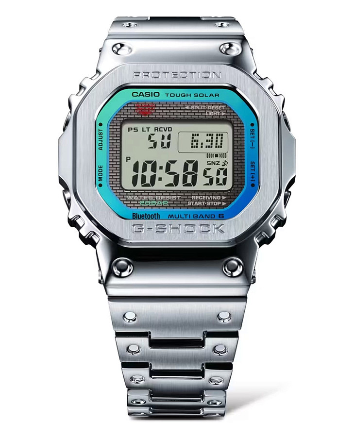 Часы Casio G-Shock GMW-B5000PC-1 — электронные, сталь металл