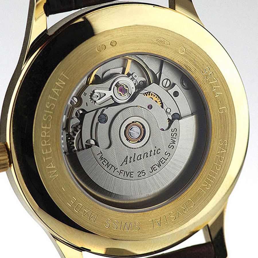 Часы Atlantic Seagold 95744.65.31 — механические, золото металл