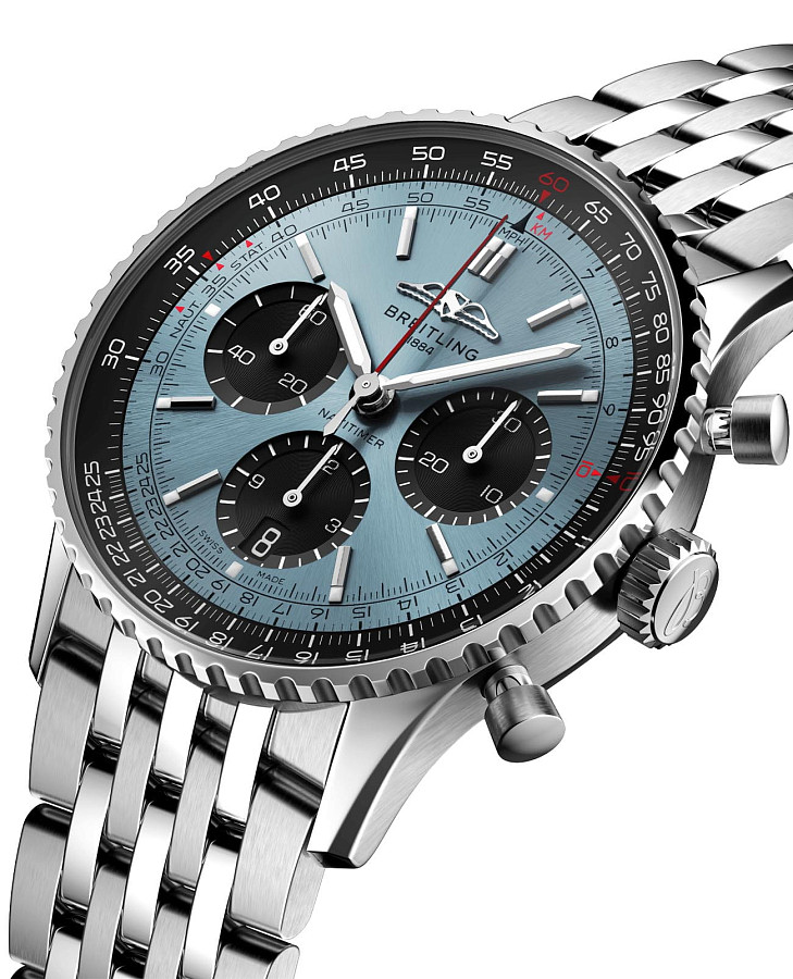 Часы Breitling Navitimer B01 Chronograph 41 AB0139241C2A1 — механические, сталь металл