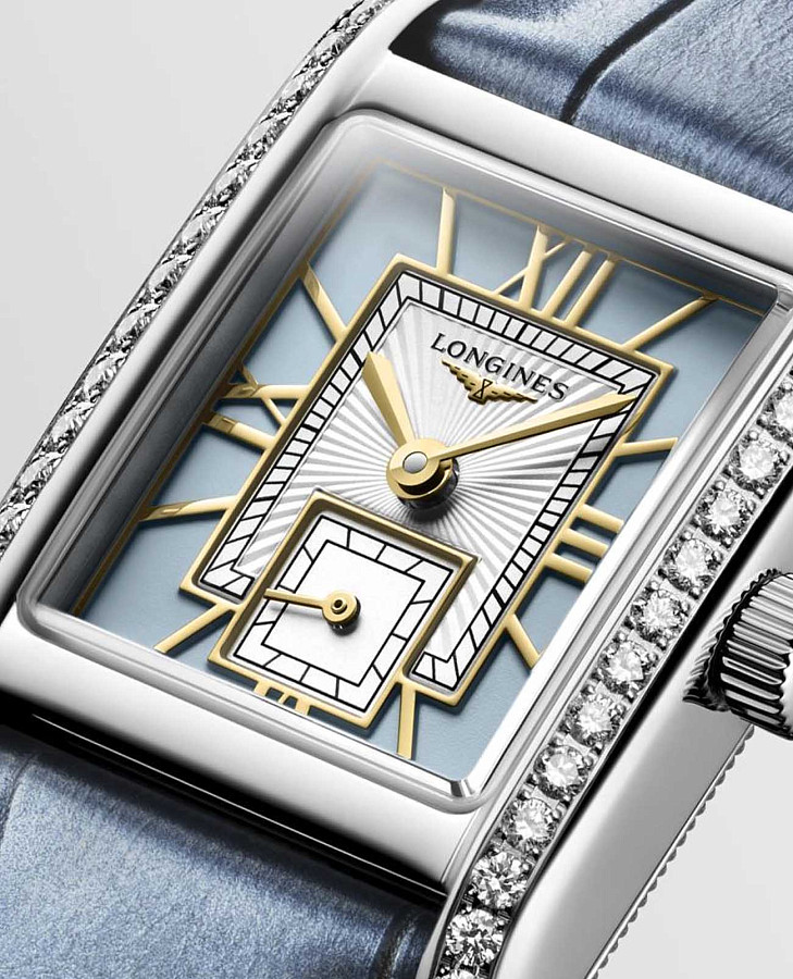 Часы Longines DolceVita L5.200.0.95.2 — голубой, сталь металл