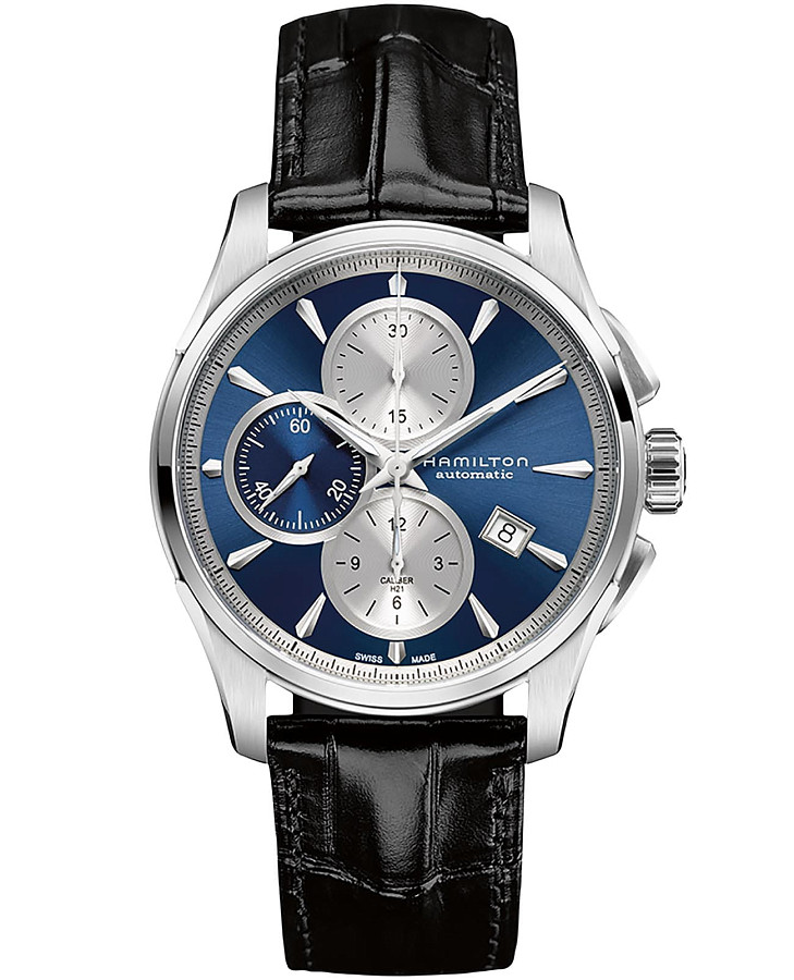 Часы Hamilton Jazzmaster Auto Chrono H32596741 — мужские, синий