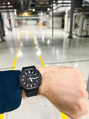 Фото покупателя: Японские наручные часы Casio G-Shock GA-2100-1ADR (GA-2100-1A) с хронографом