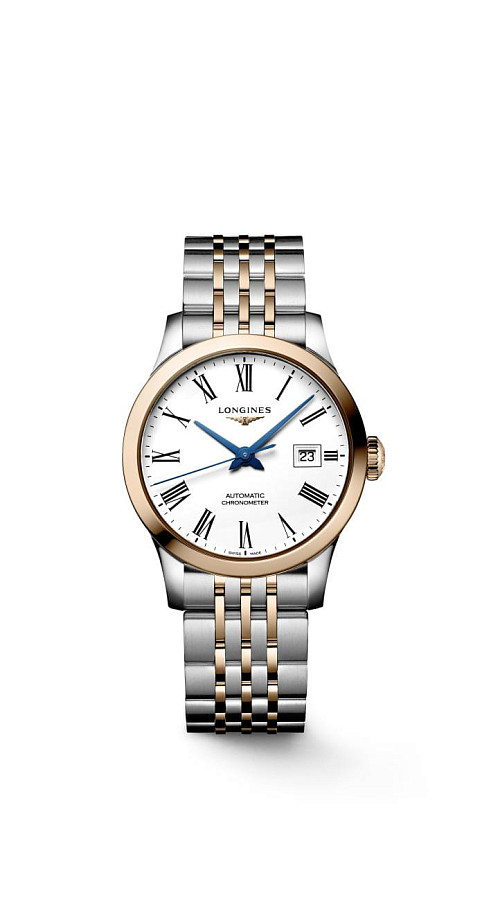 Часы Longines Record Collection L2.321.5.11.7 — женские, нержавеющая сталь + золото 18к