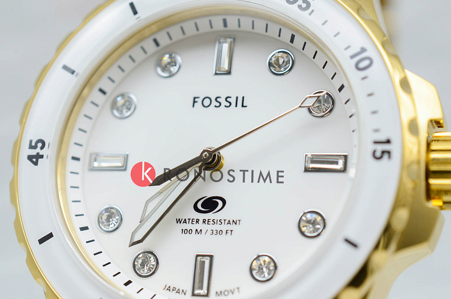 Часы Fossil Blue Dive ES5350 — нержавеющая сталь с ip-покрытием, женские