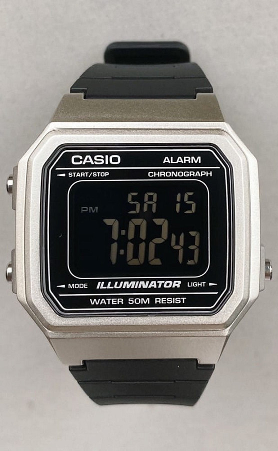 Часы Casio Standard Digital W-217HM-7BVEF (W-217HM-7B) — черный, кварцевые