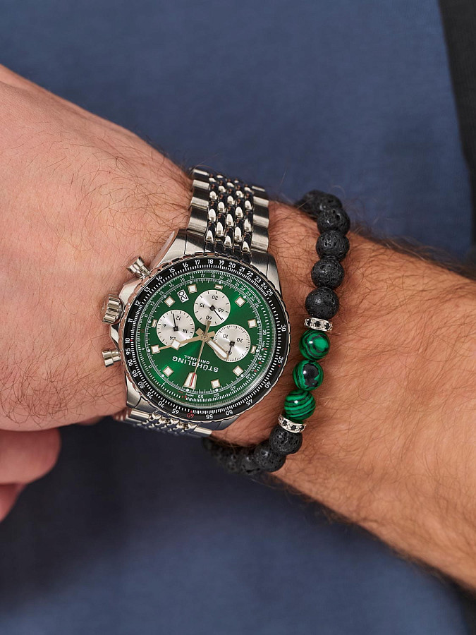 Часы Stuhrling Monaco 1010.05 — сталь металл, США