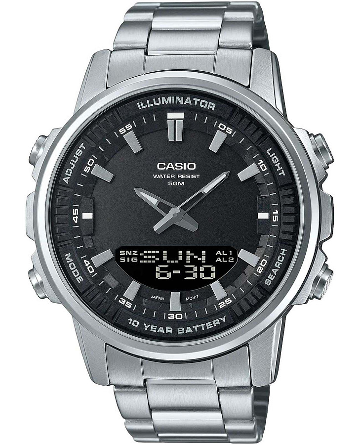 Часы Casio Collection AMW-880D-1AVDF (AMW-880D-1A) — мужские, черный