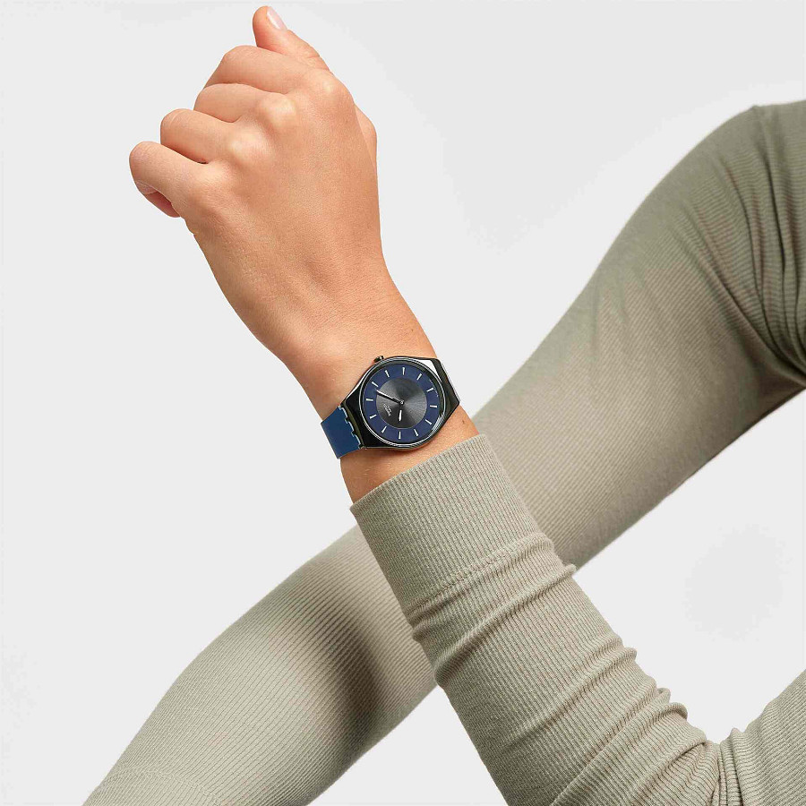 Часы Swatch Skin Irony SYXB108 — женские, синий