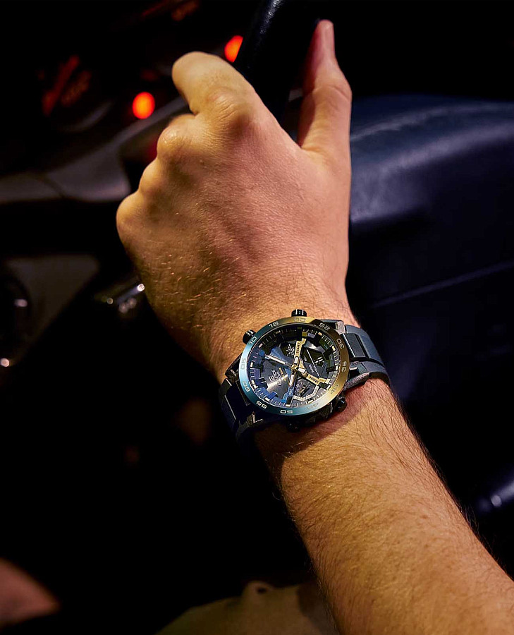 Часы Casio Edifice ECB-2000NP-1ADF (ECB-2000NP-1A) — кварцевые, карбон сталь металл