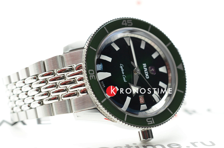 Часы Rado Captain Cook Automatic R32505313 — зеленый, механические
