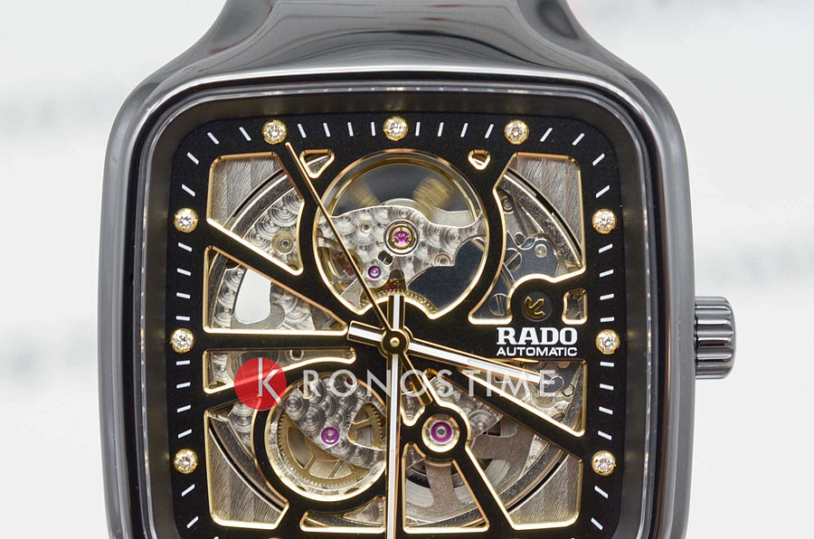 Часы Rado True Square Automatic Open Heart R27086712 — керамика, Швейцария