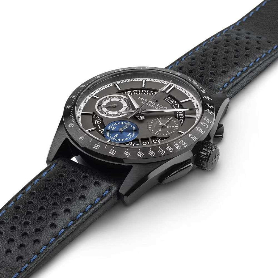 Часы Hamilton Jazzmaster Performer Autochrono 42mm H36646780 — механические, сталь металл