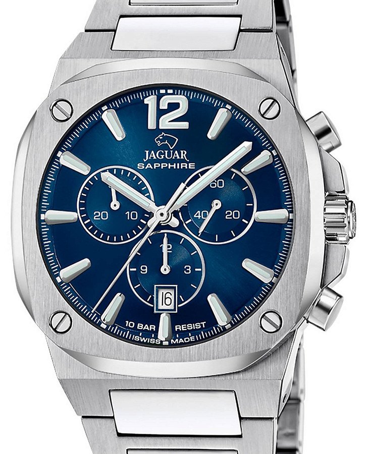 Часы Jaguar Rond Carre J1025/1 — кварцевые, металл сталь