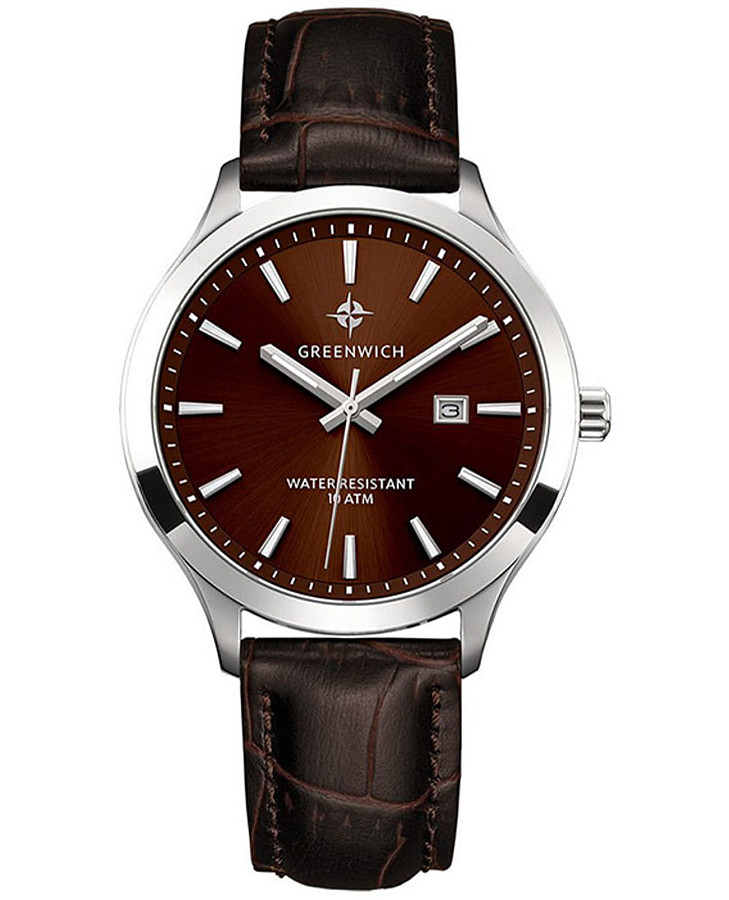 Часы Greenwich Helm GW 041.12.32 — мужские, коричневый