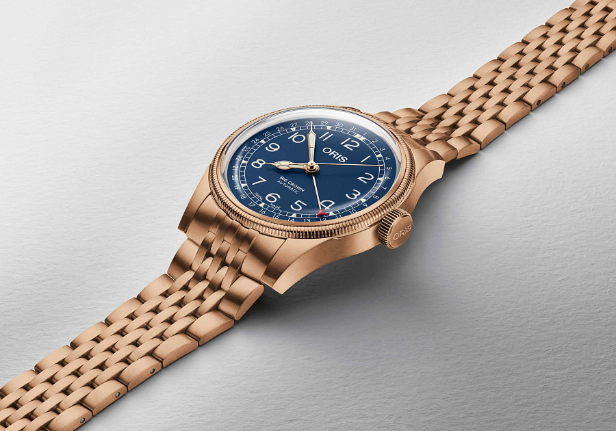 Часы Oris Big Crown Bronze Pointer Date 01 754 7741 3165-07 8 20 01 — бронза сталь, Швейцария