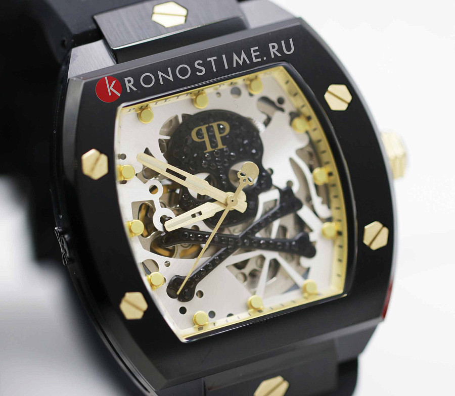 Часы Philipp Plein The Skeleton PWBAA0521 — мужские, силикон