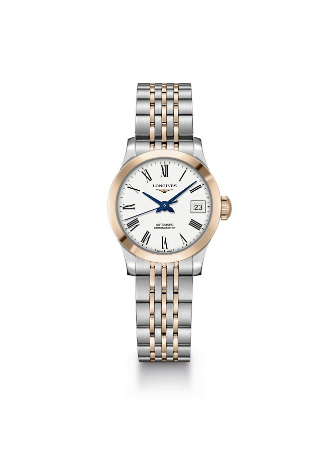 Часы Longines Record Collection L2.320.5.11.7 — нержавеющая сталь + золото 18к, женские