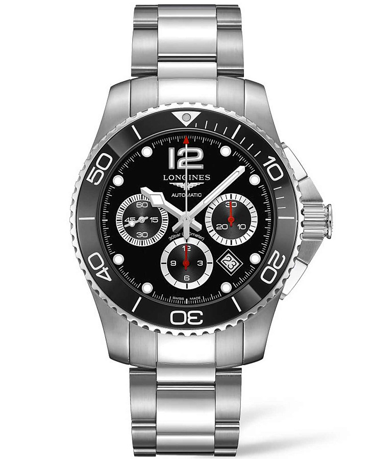 Часы Longines HydroConquest L3.883.4.56.6 — мужские, черный