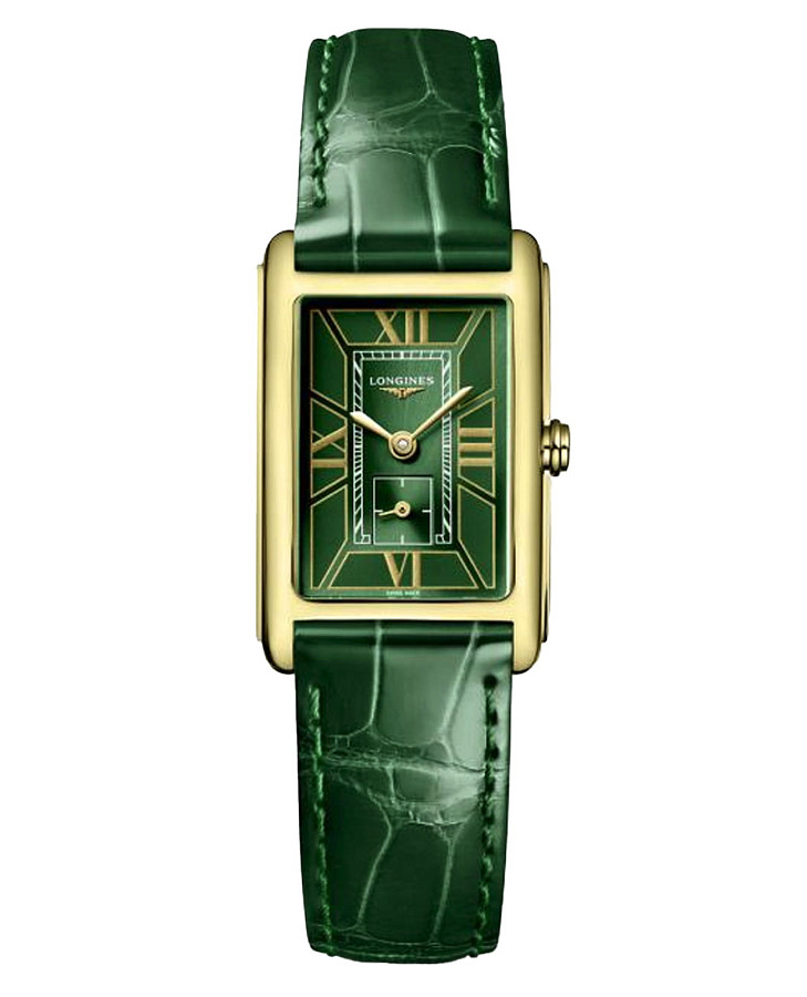 Часы Longines DolceVita L5.255.6.95.2 — женские, зеленый
