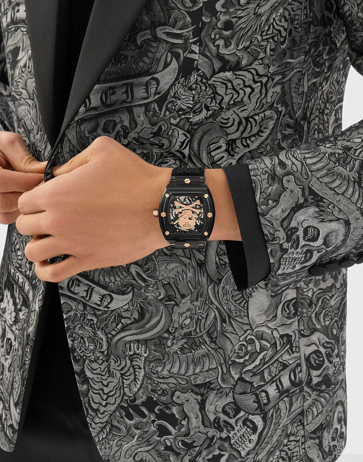 Часы Philipp Plein $keleton Crystal PWPTA0424 — черный, пластик