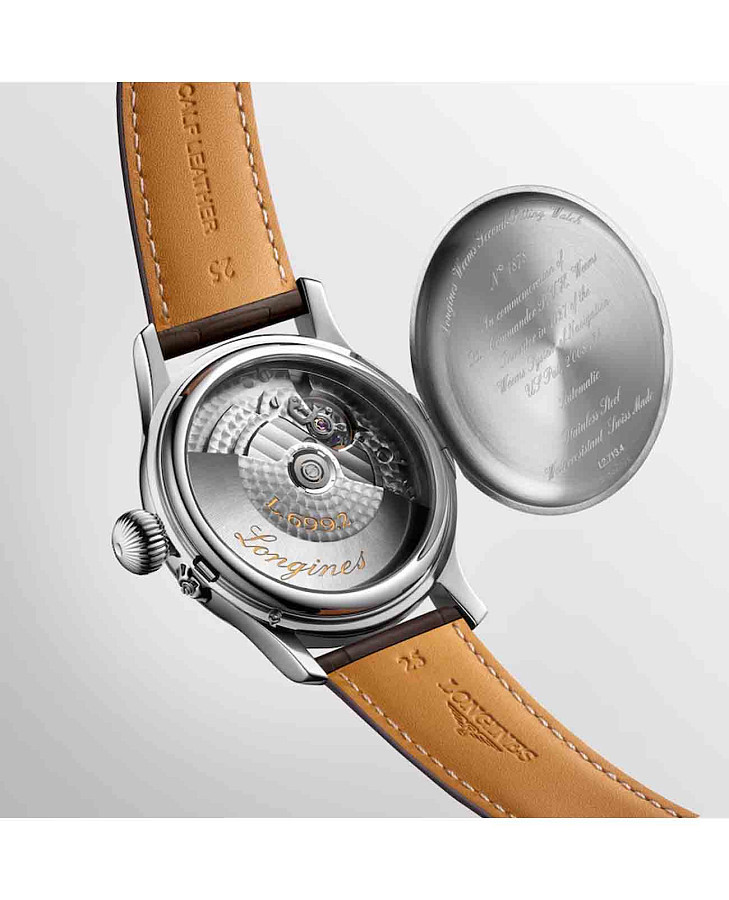 Часы Longines Weems Second-Setting Watch L2.713.4.13.0 — сталь металл, Швейцария