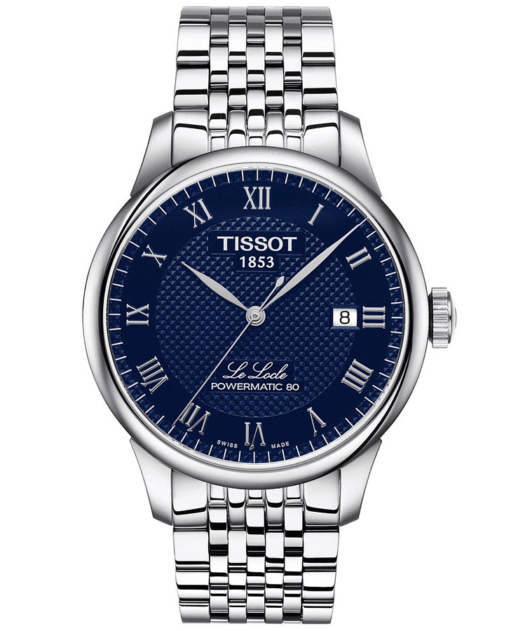 Часы Tissot Le Locle Powermatic 80 T006.407.11.043.00 — мужские, синий