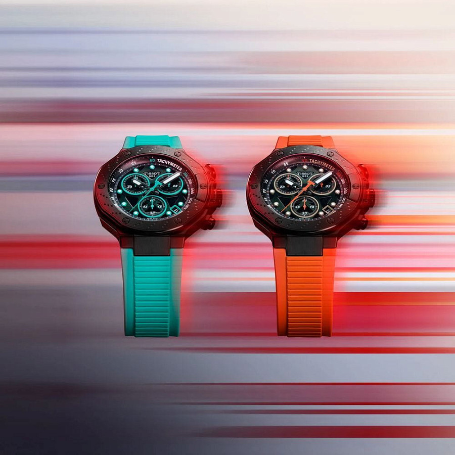 Часы Tissot T-Race MotoGP Quartz Chronograph T141.417.37.051.01 — мужские, зеленый