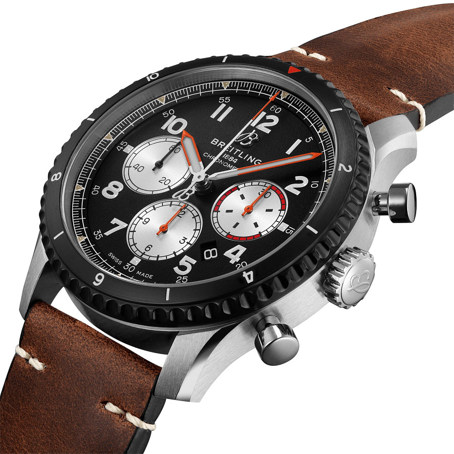 Часы Breitling Aviator 8 B01 Chronograph 43 Mosquito AB01194A1B1X1 — механические, металл сталь