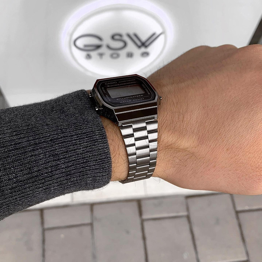 Часы Casio Vintage A-168WEGG-1A — сталь с ip покрытием, мужские