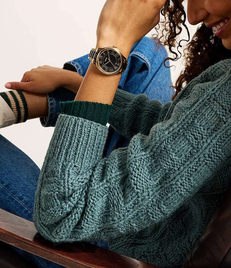Часы Fossil CE1132 — сталь с ip покрытием + керамика, женские