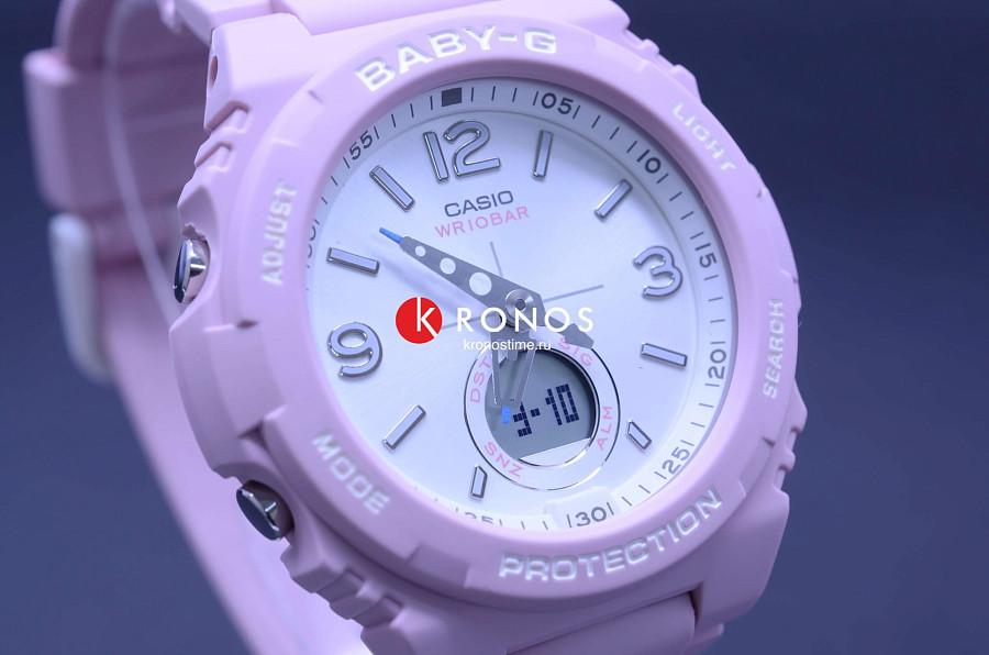 Часы Casio Baby-G BGA-260SC-4A — серебристый, пластик