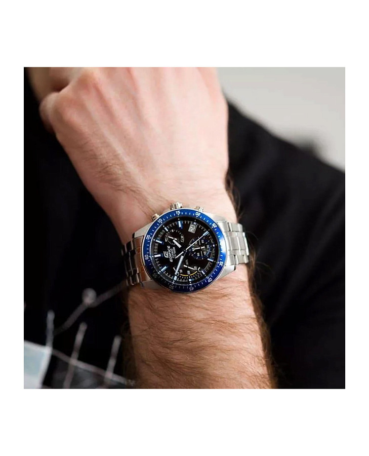 Часы Casio Edifice EFV-540D-1A2VUDF (EFV-540D-1A2) — кварцевые, металл сталь