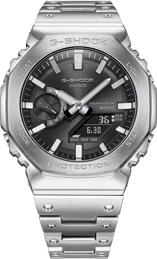 Часы Casio G-Shock GM-B2100SD-1A — электронные, металл сталь