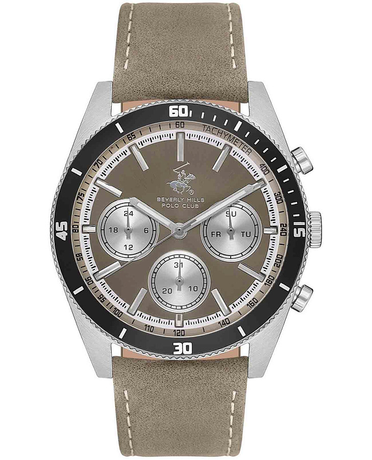 Часы Beverly Hills Polo Club Quartz BP3619X.376 — мужские, бежевый