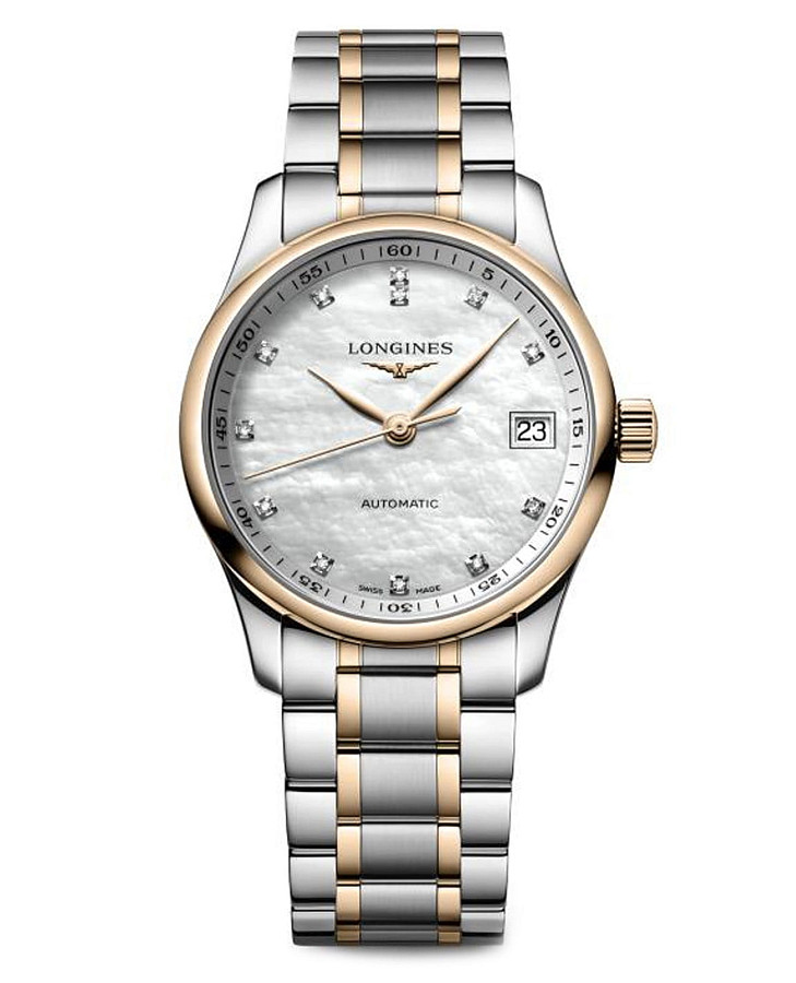 Часы Longines Master Collection L2.357.5.89.7 — женские, перламутровый